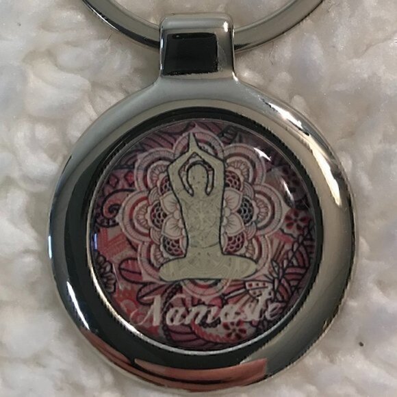 Lucy Lu Designs Namaste' Key Ring - Picture 2 of 3